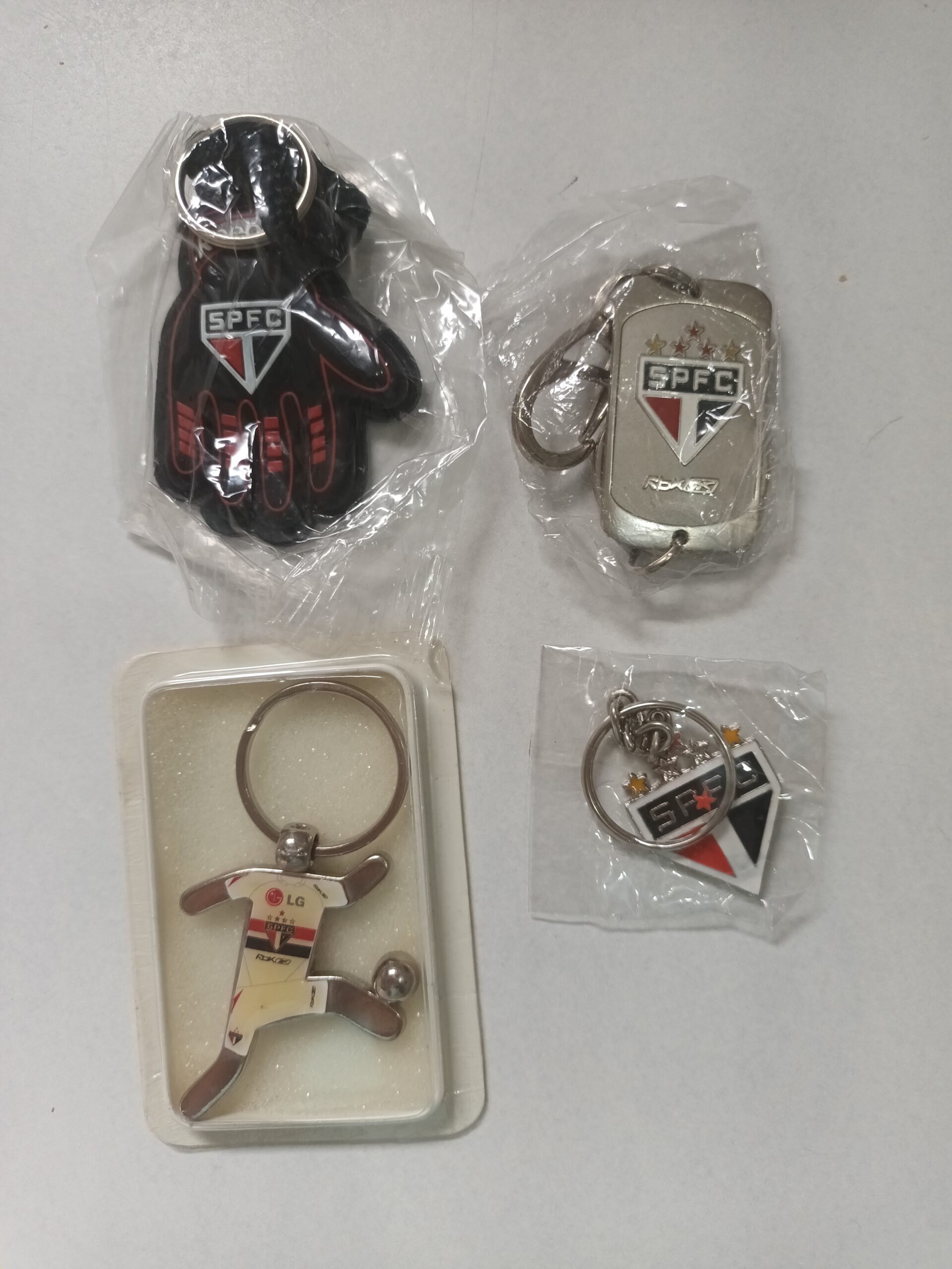 Kit 4 chaveiros SPFC