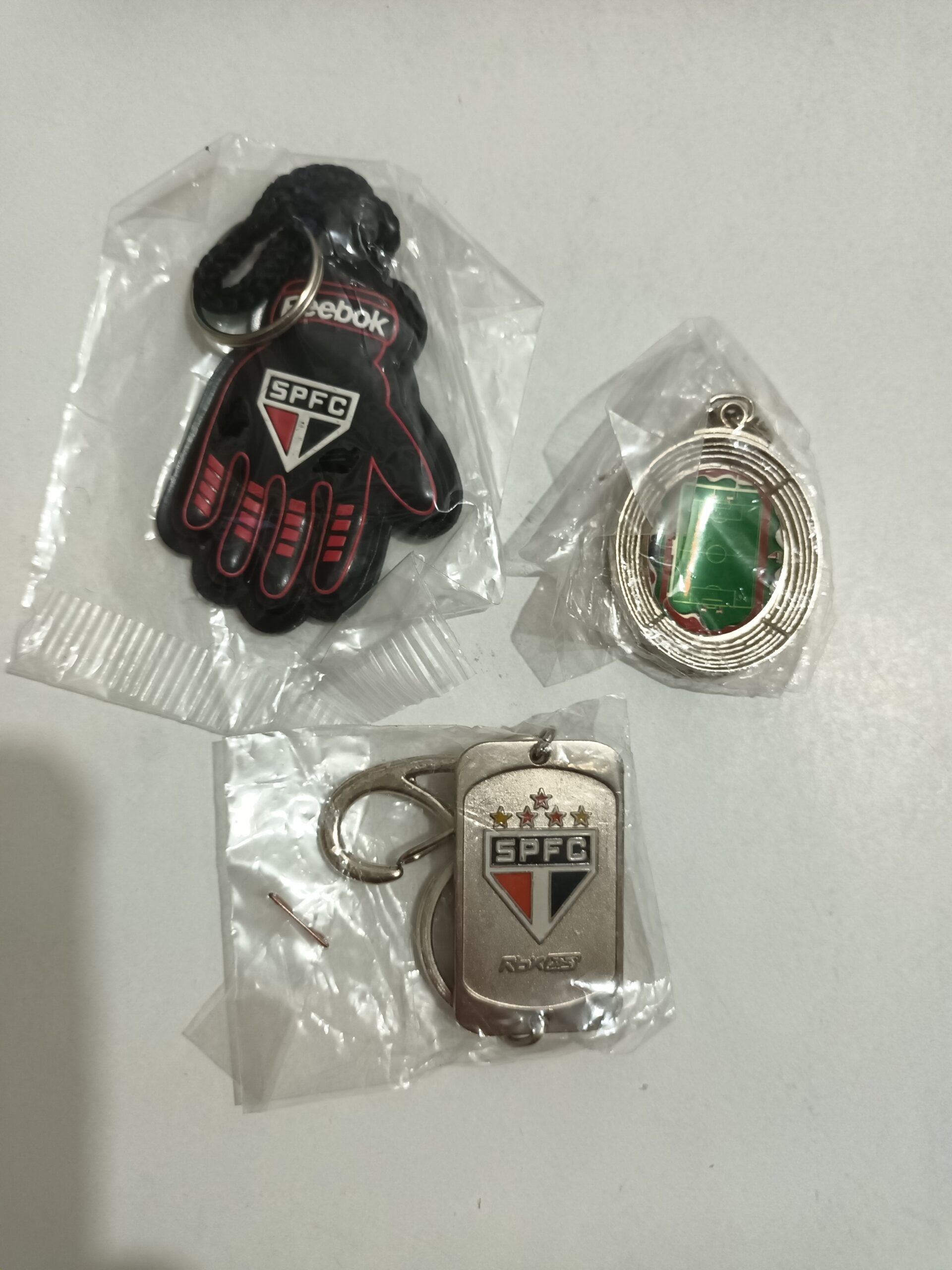 Kit 3 chaveiros SPFC