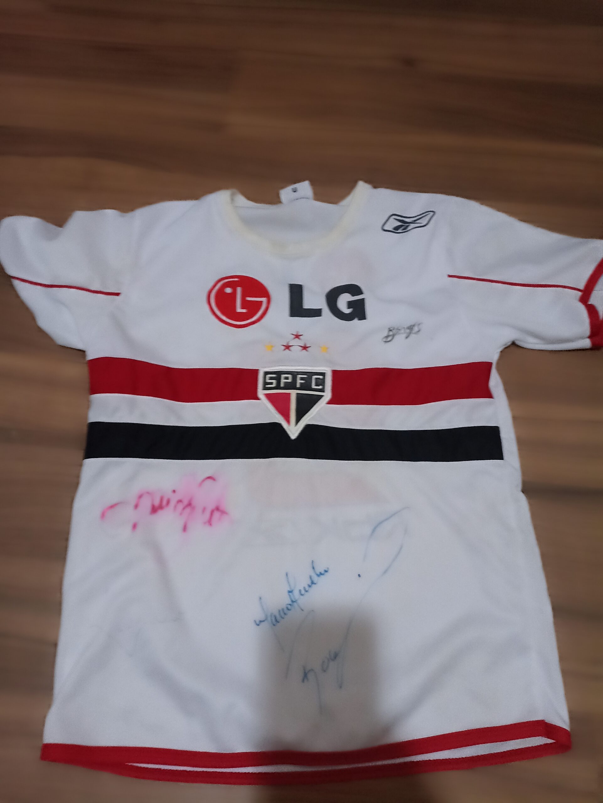 camisa do são Paulo autografada