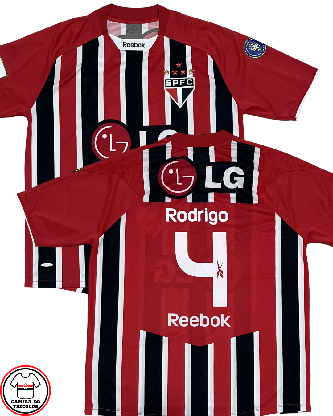 Camisa São Paulo II Rodrigo Reebok 2009 De Jogo Libertadores