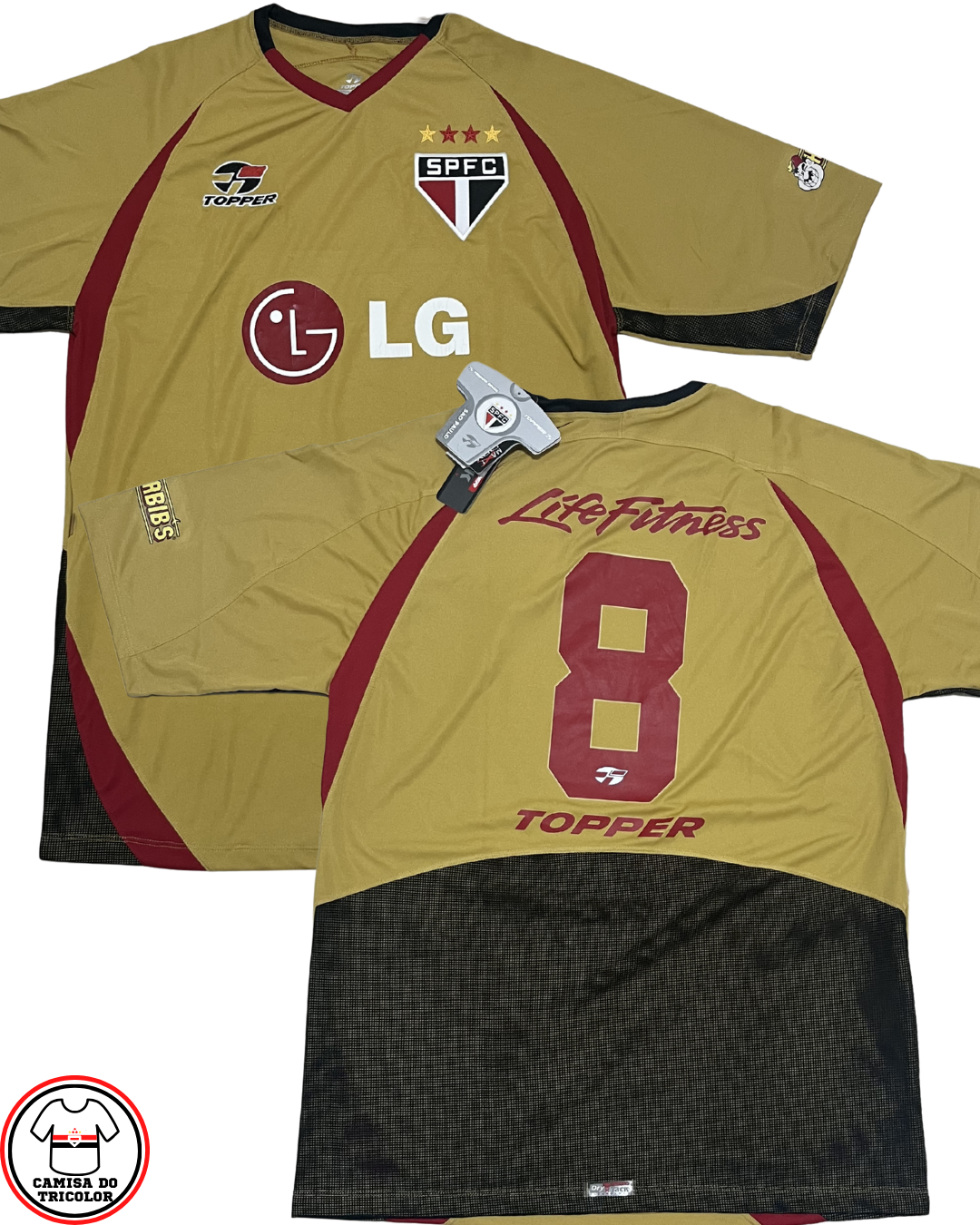 Camis São Paulo Treino Topper 2004 Na Etiqueta