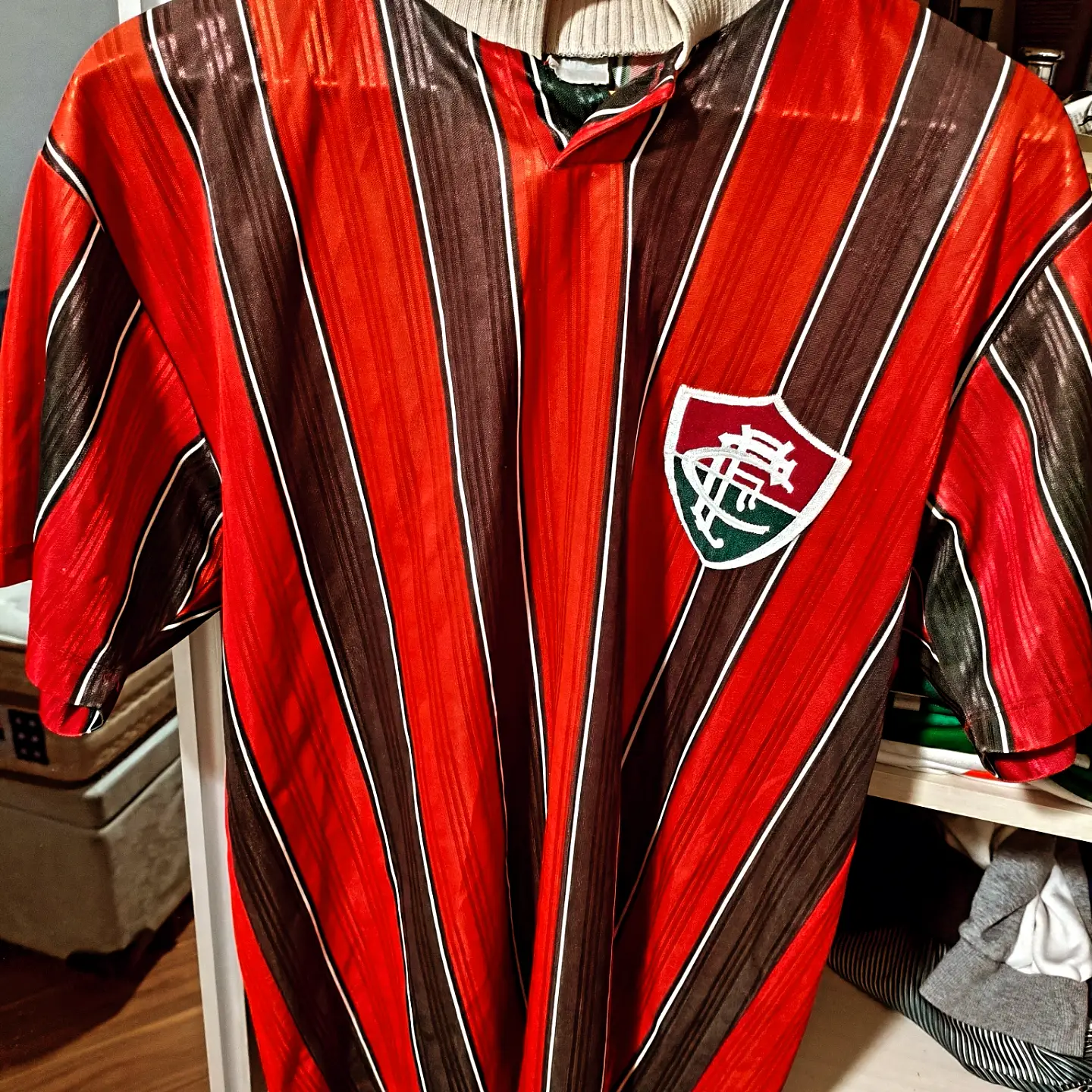Camisa Fluminense Anos 90/80 sem etiqueta camisa de época