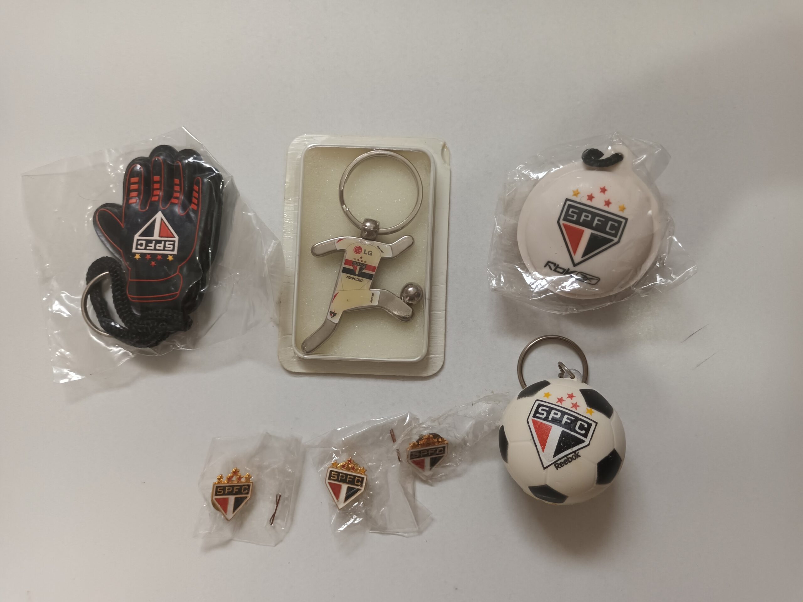 Kit Chaveiro e Pin SPFC