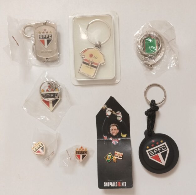 Kit Chaveiro e Pin SPFC